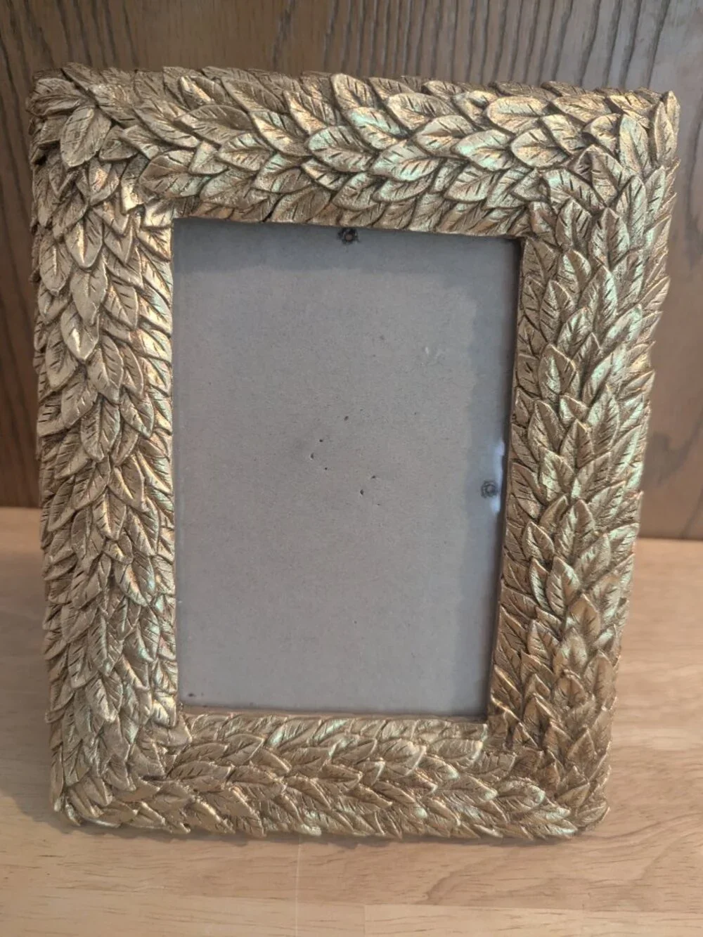 Vintage Leaf Frame Ornate, Gold Tone, Heavy, Stunning-Rachel Zoe‎ 8.25 x 6.5